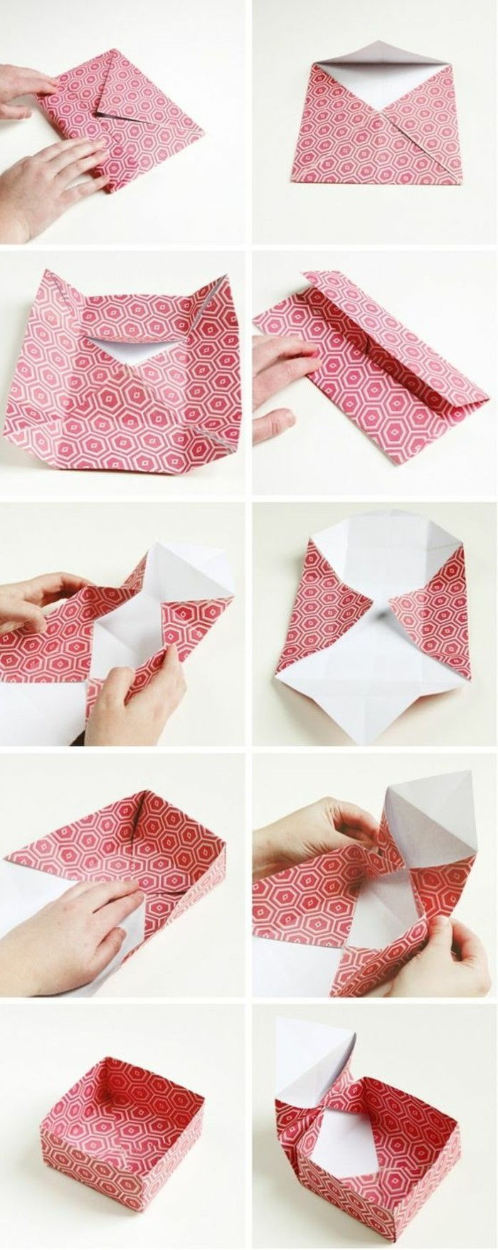 figúrky origami origami-kutilstvo origami darčekovej krabičke origami-s-papier vzor