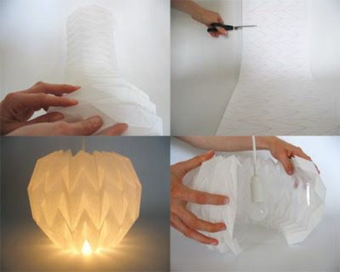 origami-lampskärm-the-paper-ark-till-vara i A4 eller A3 Format-