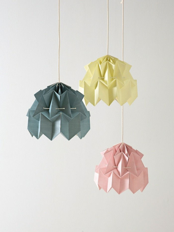 origami-abażur-niektóre DIY pomysły