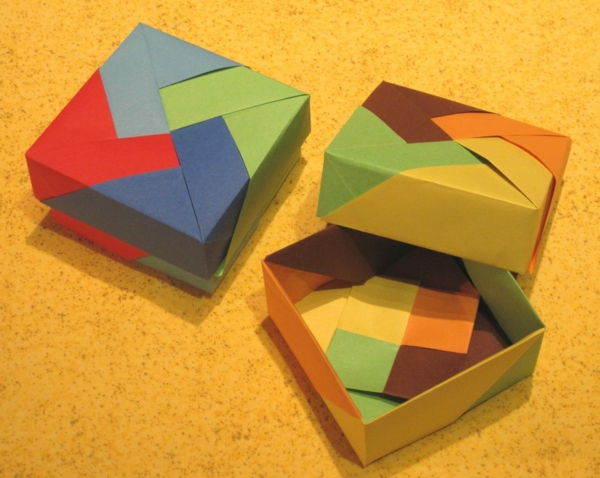 origami-cutii-colorate-și-frumoase - interesante