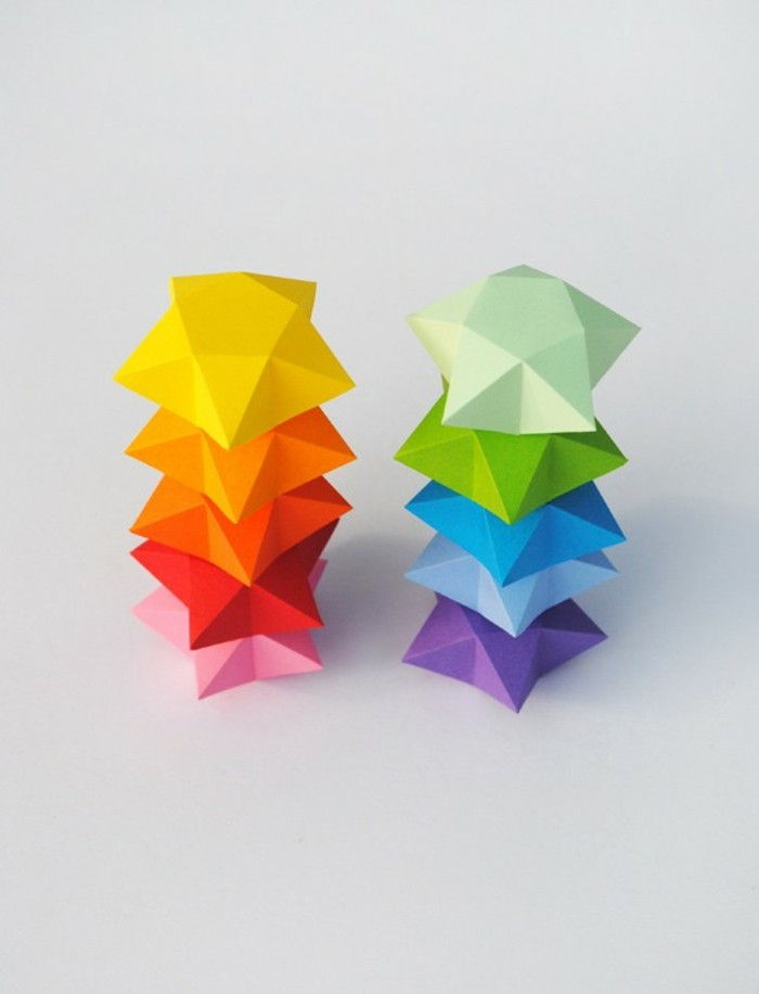 origami stele-frumos-colorat-colorate