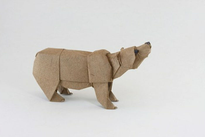 origami animale urs model