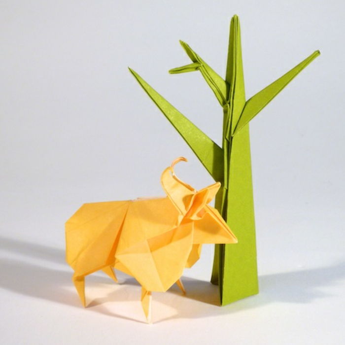 origami-dyr-en-gul-boy