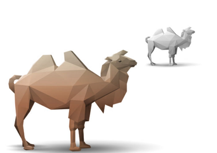 veldig kreativ design kamel origami tinker