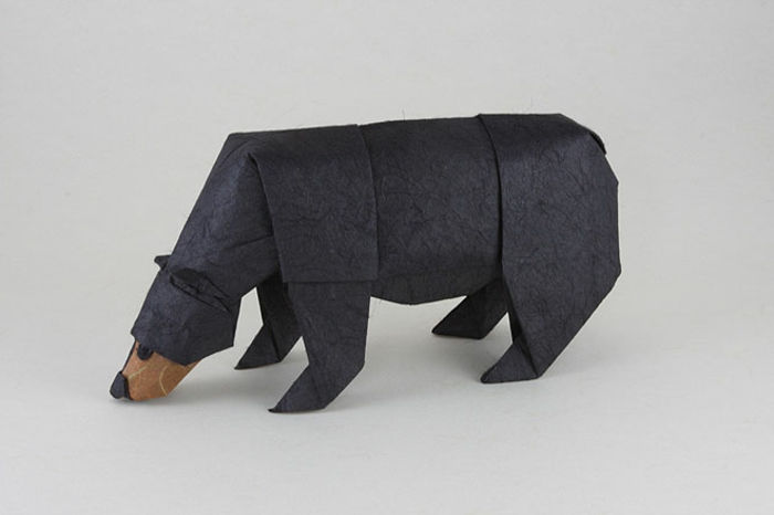 origami-hayvanlar-a-siyah-ayı