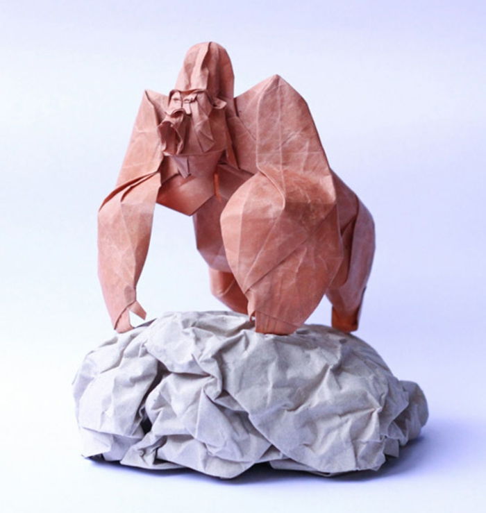 origami-animale-o-foarte-mare-gorilă