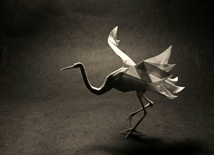 origami-dyr-kran - vakker modell