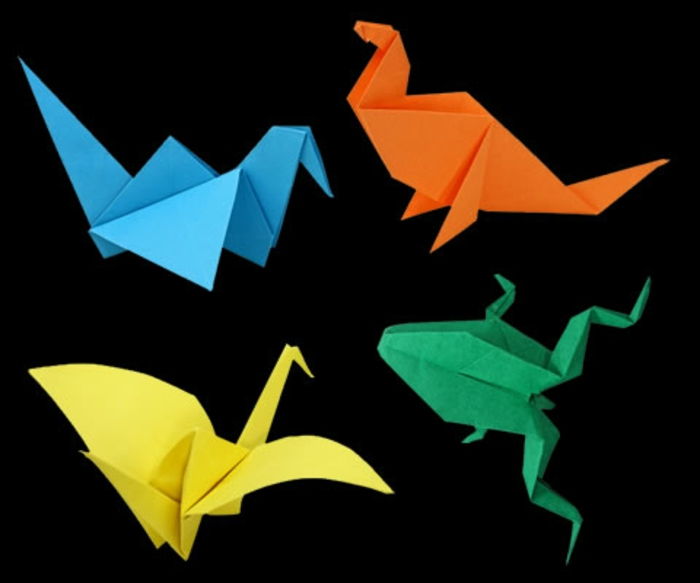 origami-hayvanlar-güzel-renkli renkli