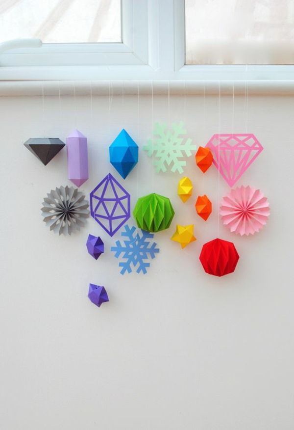 origami-till-jul-super-vackra-färgglada färger - olika färger