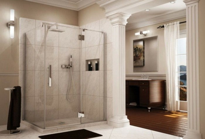 Pôvodne sprchové kabíny-of-skla-k-modernej kúpeľne
