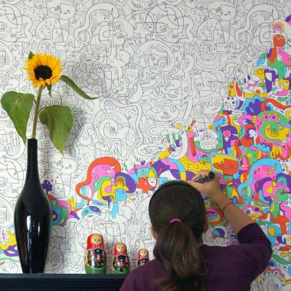 fikirlerin orijinal düzen kreş duvar-kağıdı-kreş-duvar-modern duvar kağıdı-fikirler-çocuk-duvar kağıdı