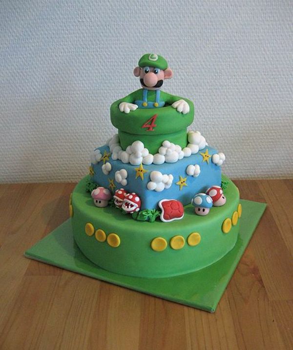 prăjituri Decorați - - ziua de naștere original, party-copii-stră-placinte-order-super-Mario-caractere
