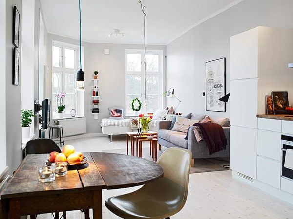 original-hem-för-små-lägenhet - designer träbord