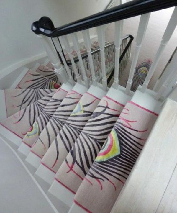 originais escada colocar o tapete-