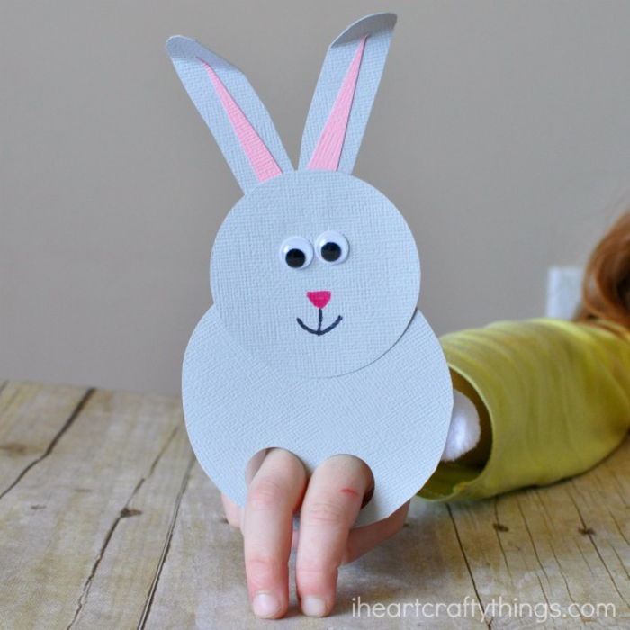 Zrób wielkanocny króliczek z papieru, świetne pomysły na dzieci do naśladowania, łatwe i śmieszne