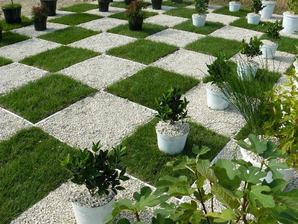 vonkajšie šach-Modern-záhrady-design