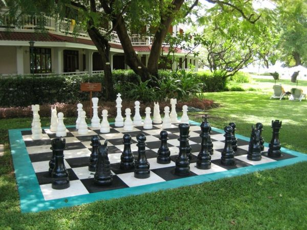 utendørs sjakk matte-med-tall