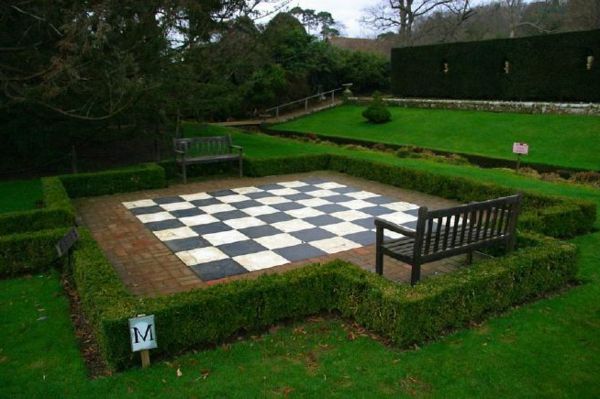 utomhus schack matta