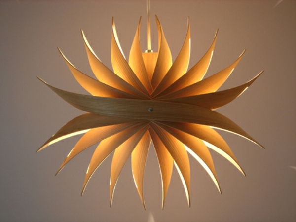 popieriaus lempa super modelis super cool forma