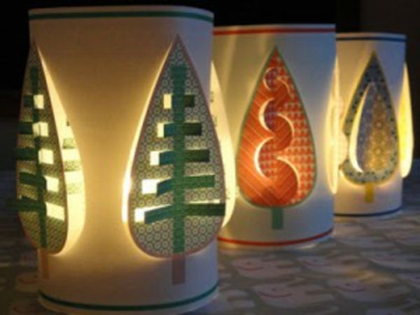 Papirlamper-vakre farger-tre fantastiske modeller