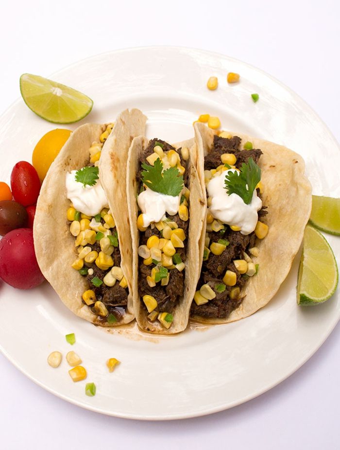 Pripravte tacos s hovädzím a kukuricou, rýchle a jednoduché recepty pre mnohých hostí