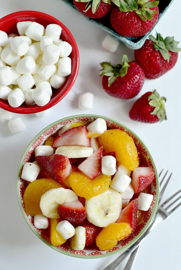 party-ideeën - fruitsalade-recept-fruitsalade fruitsalade dressing-Obstsalat-calorie