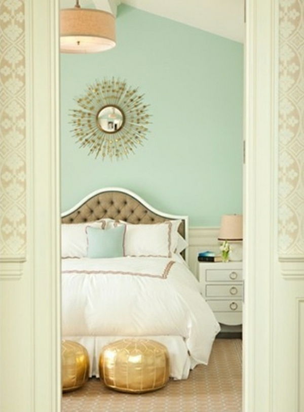 pastellfärgade väggen sovrum-interiör-idéer-in-mint
