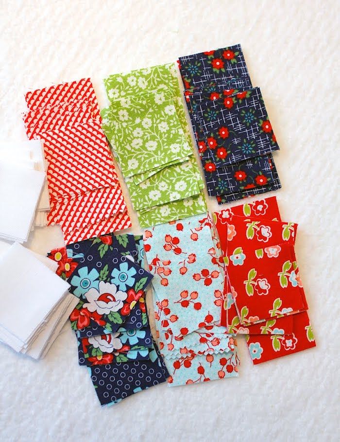Šest različnih kosov tkanin, da bi sami izdelali pokrivalo