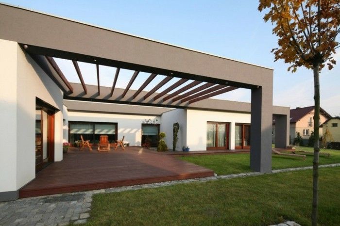 pergolė-in-sodo-modernus-veranda, medienos