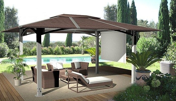 Pergola-pavilion-o piscină-patio-mobilier-the-pool