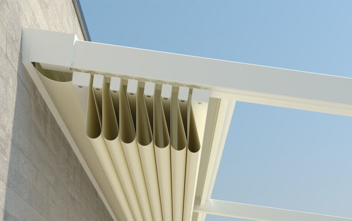 pergolė-medžiaga-weinor markizės lankstymo stogo oro sąlygoms atspari