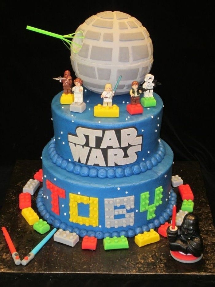 Spersonalizowane Ciasto dla dzieci urodziny Star Wars sztuki