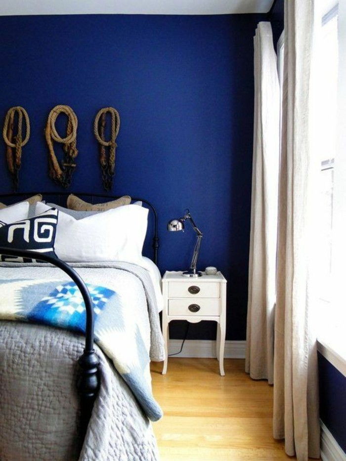 benzinas-sienų spalva-kūrybinė-miegamasis dizainas modernus-lovų