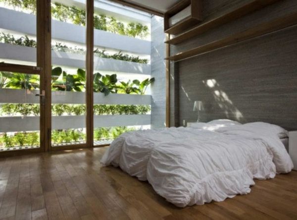 rastlin v-spalnici-z-enim steno oblikovanja