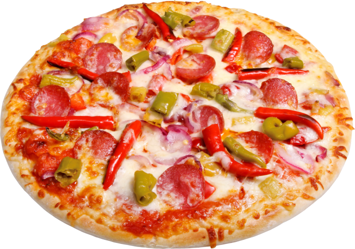 piec do pizzy-own-build-a-pizza z salami,