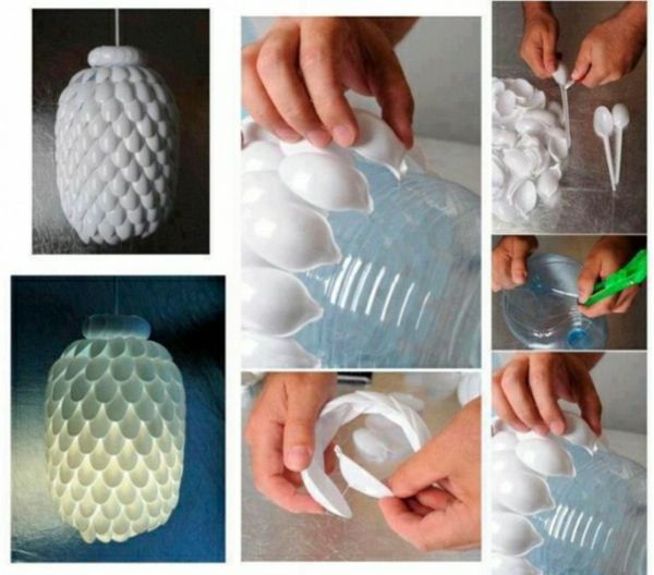 plastiklöfel-Design-idéer-ljuskrona-själv-make