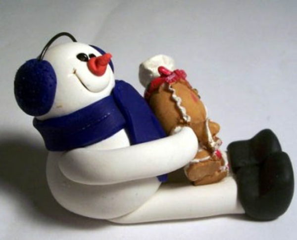 idee artigianali per la scuola materna - un simpatico pupazzo di neve