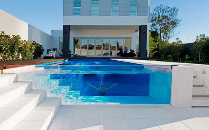 tapet piscină transparentă-design