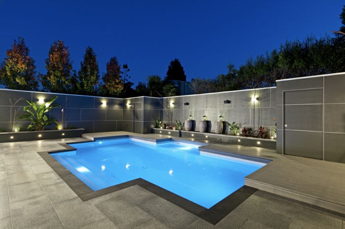 tapet piscină modernă-pătrat-formă