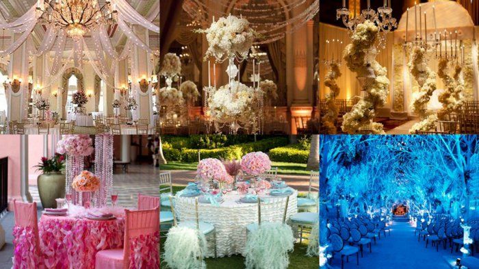 bellissime decorazioni di nozze-in-Cenerentola-style