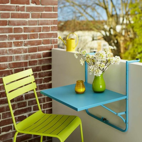 praktično vzpostavitev ideje make-zložljive mize, balkon-set-balcony-