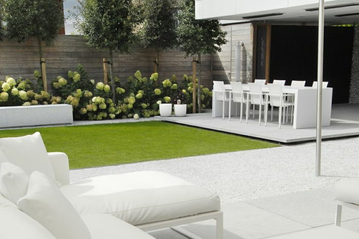 -Tüm gün dışarıda -modern ön bahçeyi geçirebileceğiniz bahçe mobilyaları