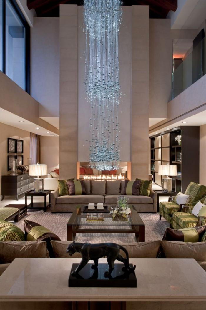 espaço-luxuoso apartamento de fantasia Iluminação magníficas luzes composição de cristal