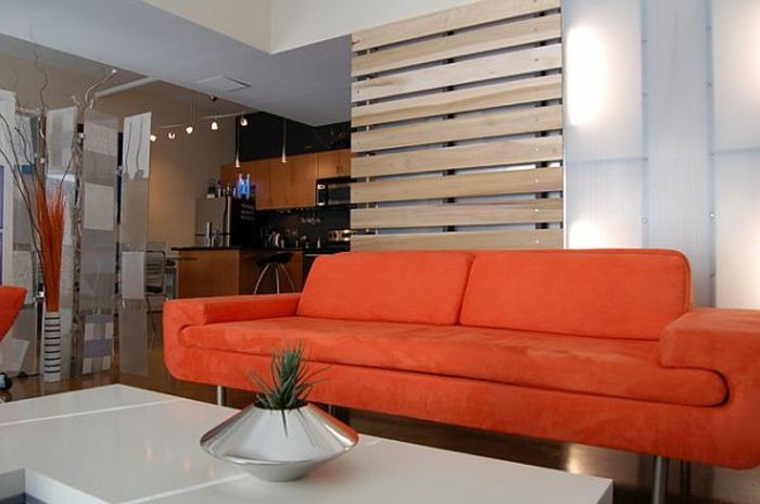 sofa trenner-de-madeira-moderna-laranja