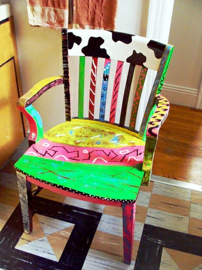 perdirbimas Baldai, spalvinga-gražūs-kėdė