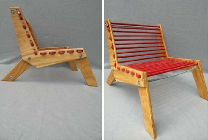återvinning möbel intressant-design-by-stol
