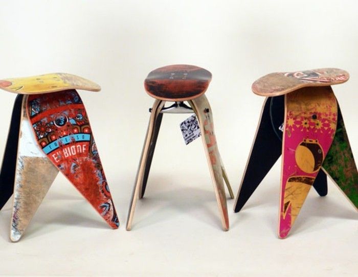 återvinning möbel kreativa-Model-stolar