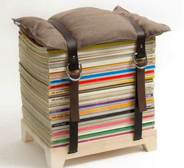 Recyklácia nábytok, moderný design-stoličky