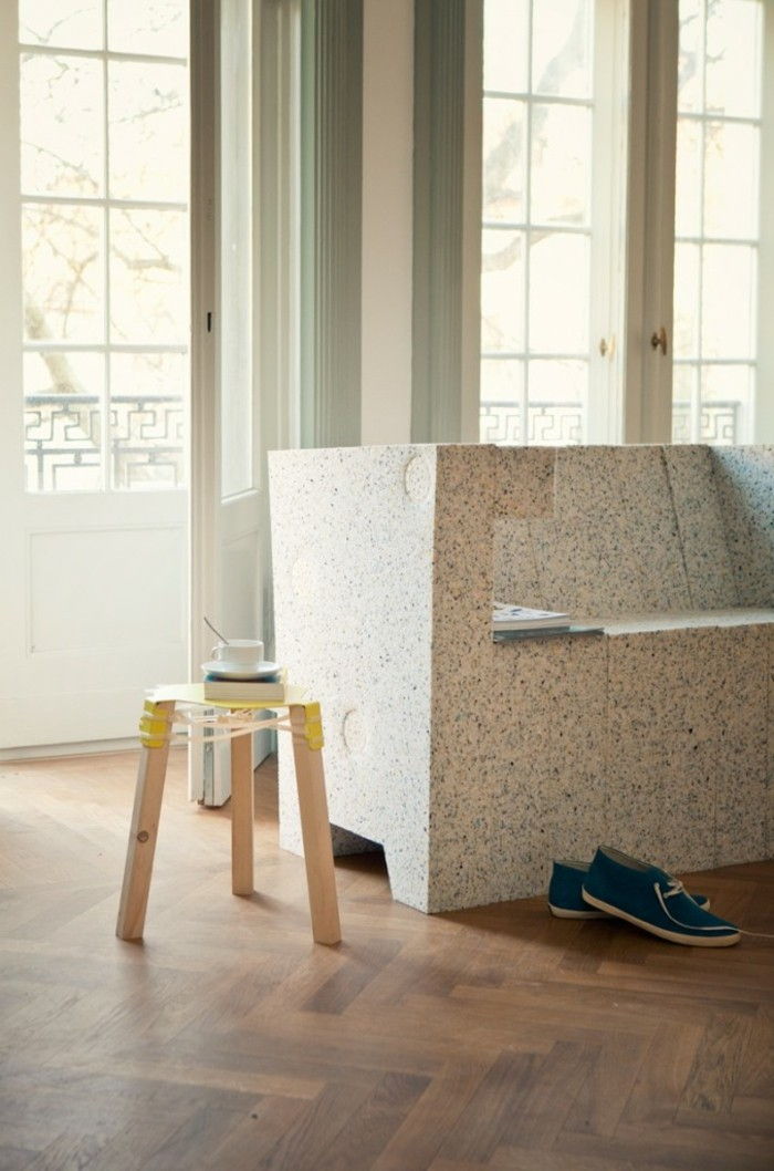 återvinning möbel modern design-soffa