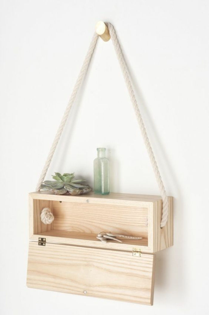 régio-próprio-build-suspensão-parede ideia de prateleira de madeira-vidro-planta---corda DIY